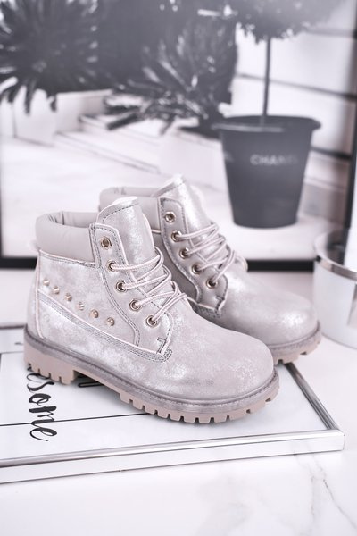 Izolované topánky pre deti s cvočkami Silver Gonzo