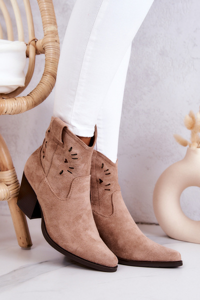 Ženské semišové topánky Bege Devon