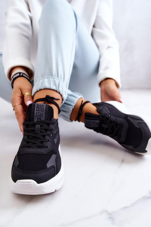 Módní tenisky Sportovní obuv Big Star JJ274598 Černá