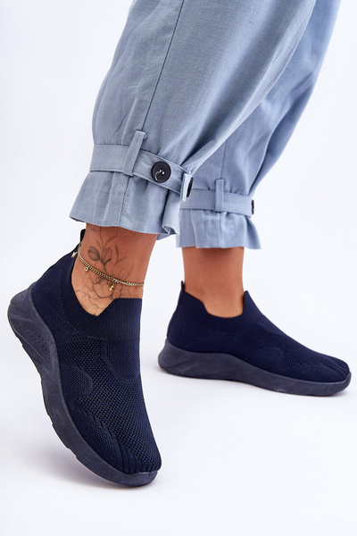 Dámske vložené športové topánky Claris Navy modré