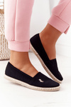 Dámske espadrilly vkĺzli Black Reynu