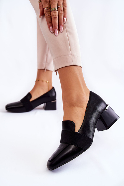 Módní Kůže lodičky La.Fi 230033B-PU černá