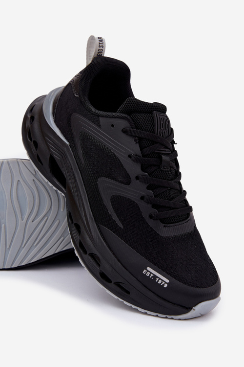 Pánské Sportovní Boty Na Platformě Big Star RR174022 Hi-Poly System Černé