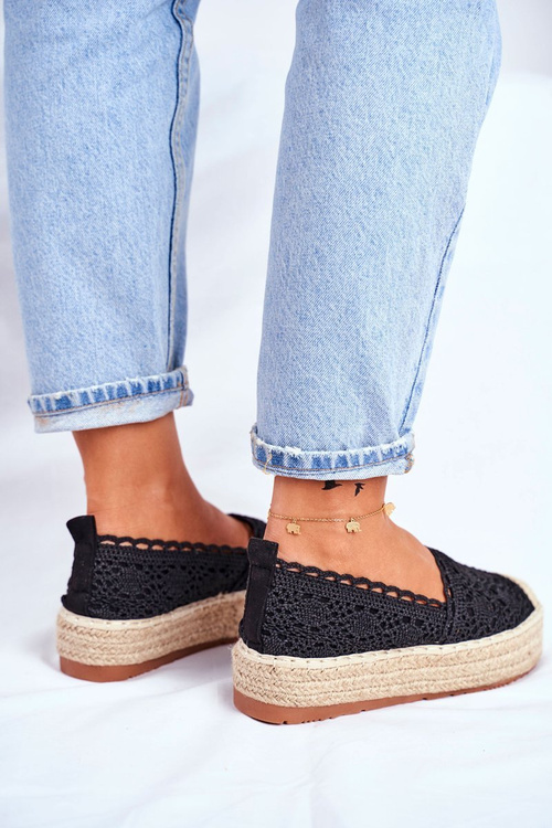 Dámské Espadrilky Černé Desante