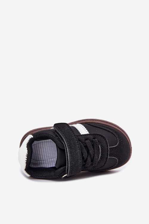 Detské Športové Topánky Sneakers Na Suchý Zips Čierne Adelina