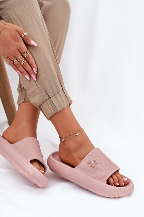 Pěnové Dámske Sandále Na Platforme S Medveďom Vinceza 75210 Růžové