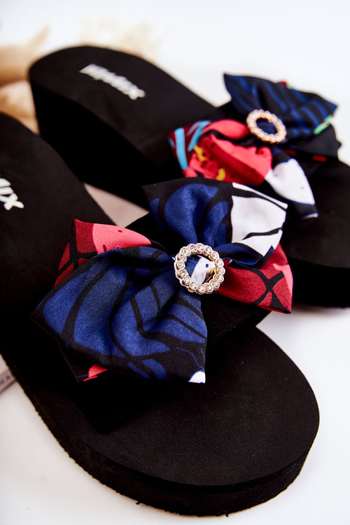 Dámske penové kliny pre kliny čierna silana