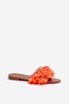 Dámské ploché sandály s frčkami Oranžové Rialle