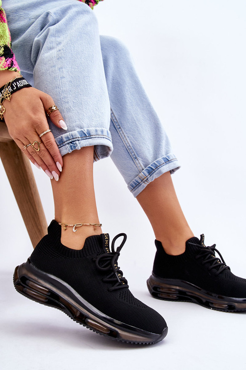 Dámske posuvné ponožky Goe jj2n4080 čierna