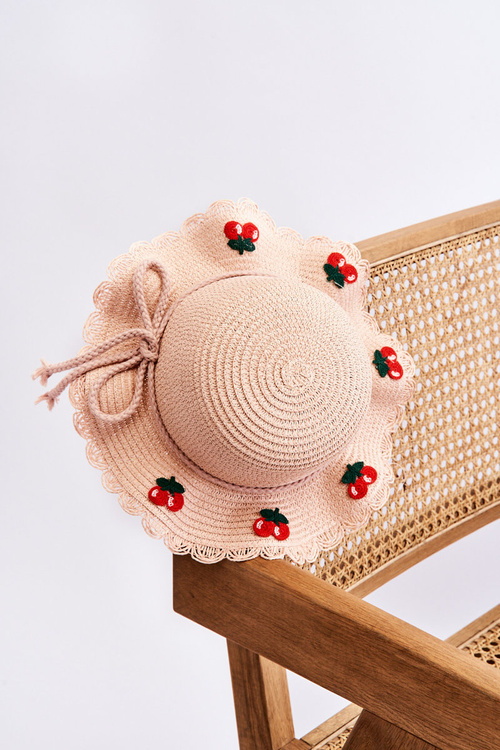 Detský klobúk s ľadovnou ružovou farbou