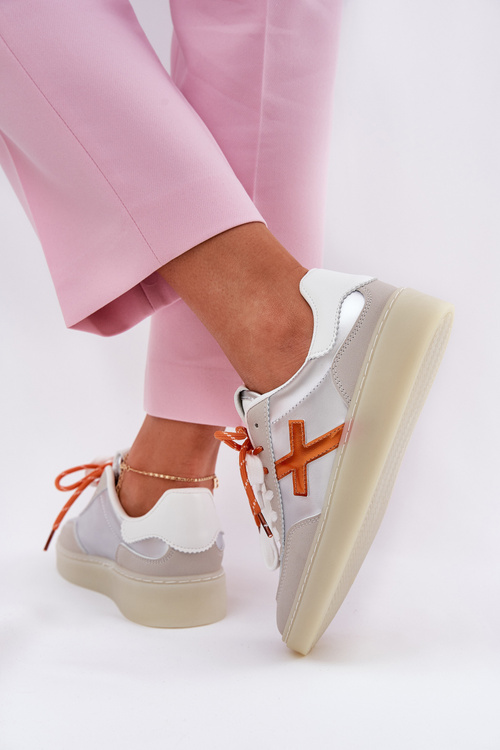 Nízké Dámské Sportovní Boty Stříbrné Zelevelis