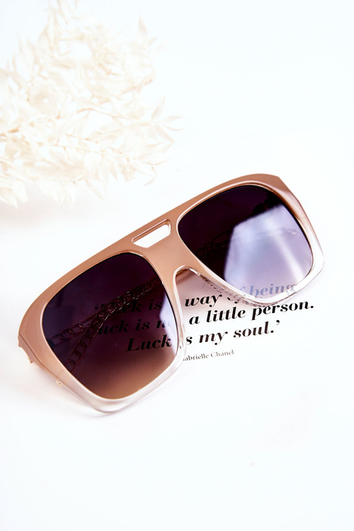 Dámsky letecký ombre v120013 Slnečné okuliare béžové