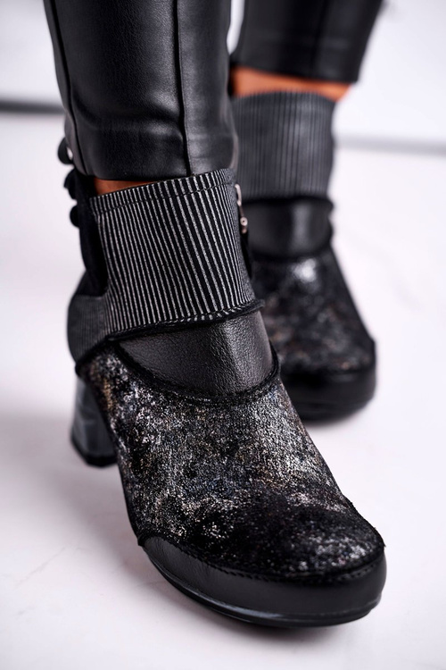 Dámské Boty Maciejka Teplé tmavě modrá Kožené 03790-20