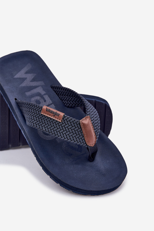 Pánske šľapky WRANGLER ZANE FLIPFLOP MEN LOW 20251044.24H tmavomodré