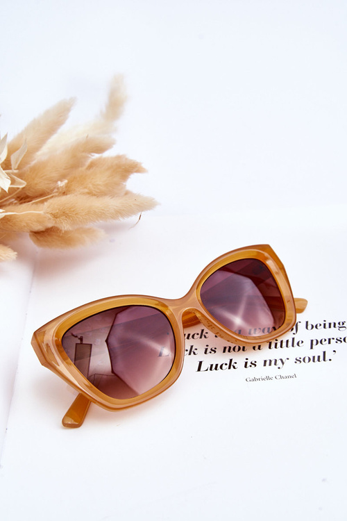 Dámské sluneční brýle s nápisem M2404 oranžove