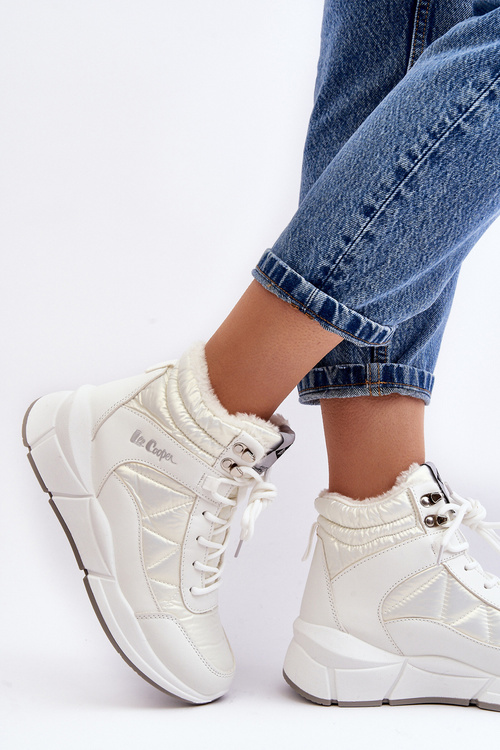 Ocieplené Dámské Boty Na Platformě Lee Cooper LCJ-23-44-1983L Bílé