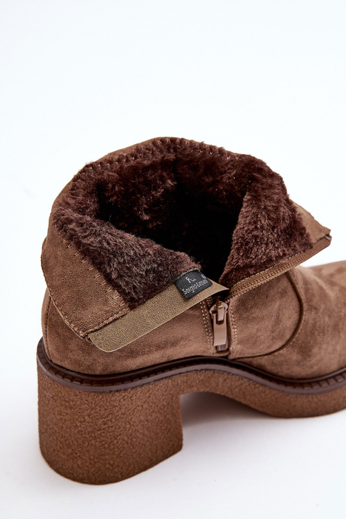 Dámske topánky Romella Brown Zipper