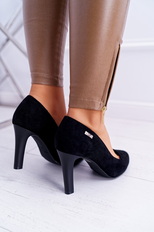 Dámské lodičky černé semišové Campbell