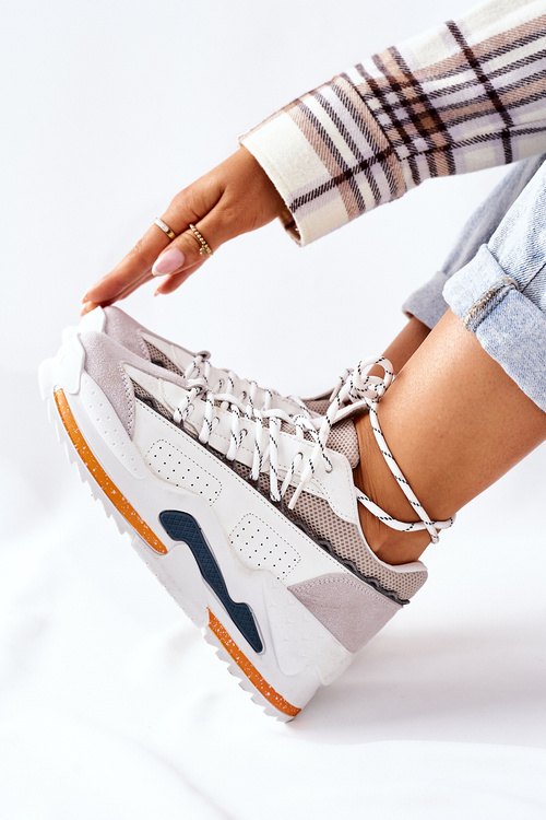 Dámská Sportovní Obuv Sneakersy Bilé Aland