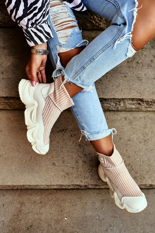 Dámské Vysoké Sportovní Boty Big Star Bílé GG274608