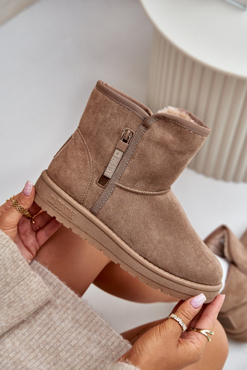 Dámské Sněhule Big Star OO274A165 Béžové