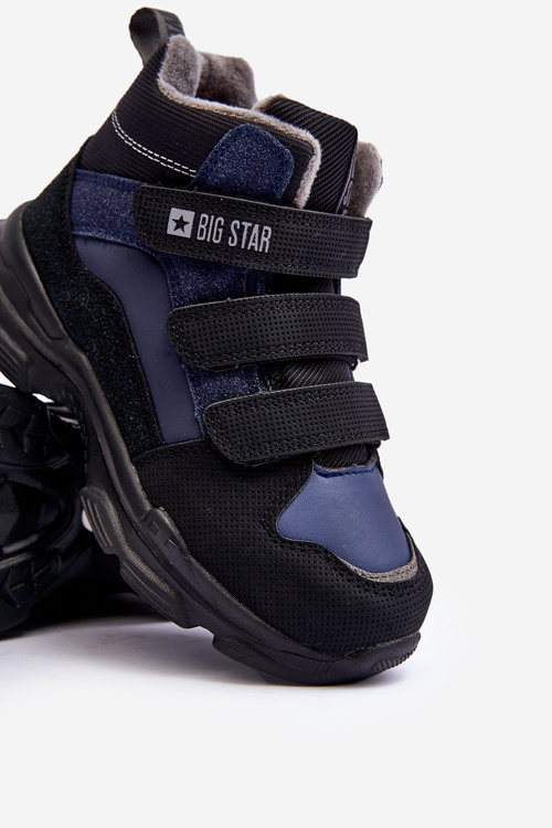 Detské snehové topánky Izolované námornícky modrá veľká hviezda MM374172