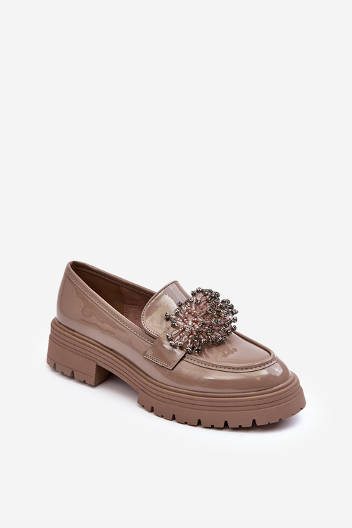 Maľované dámske topánky zdobené béžou Annella