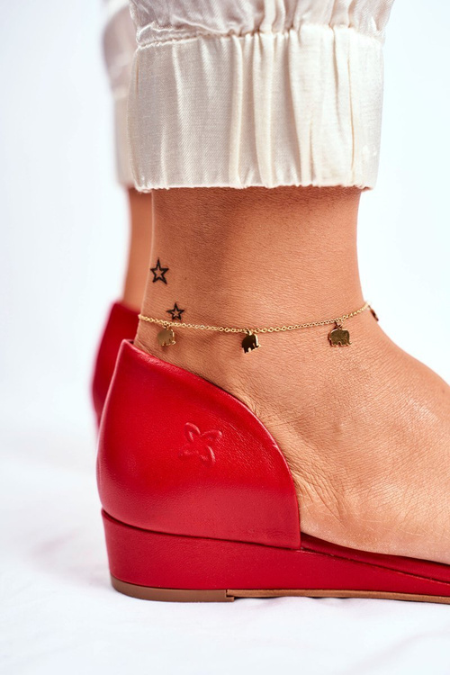 Dámske sandále Maciejka Leather Red 1971 Nomara