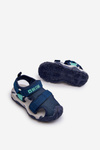 Dětské sandály na suchý zip Big Star NN374232 modré