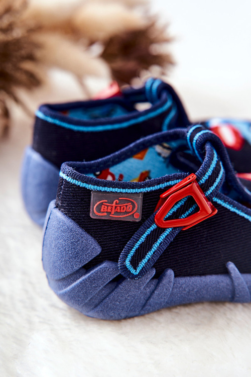 Befado papci topánky betónový stroj 110p385 Navy modrá
