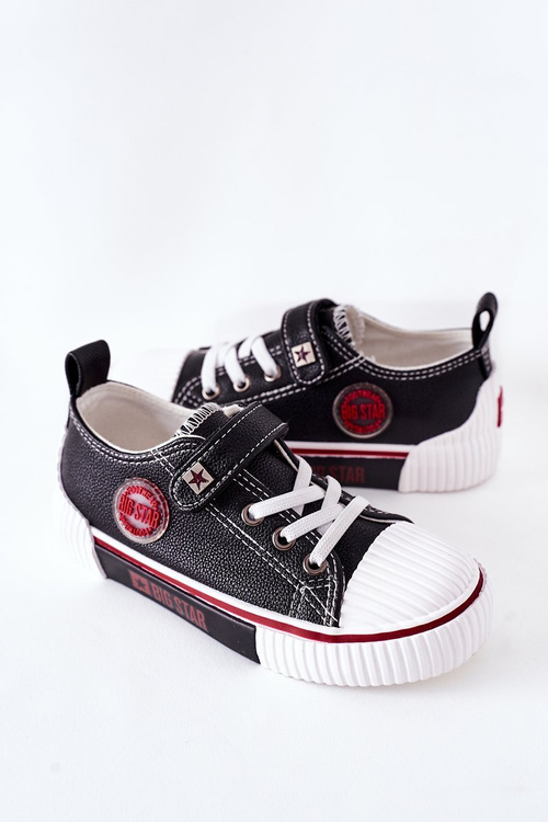 Dětské Kožené Tenisky BIG STAR II374042 Černé