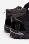 Pánske trekkingové topánky, čipky čiernej saloménu -topánky