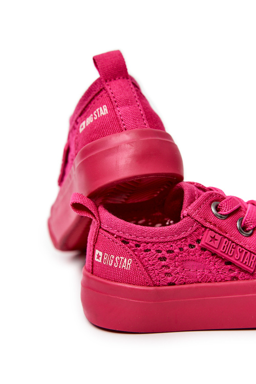 Veľká hviezda JJ374015 Otvorené tenisky ružové