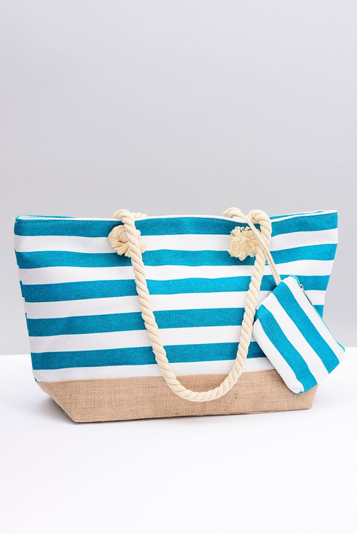 Dámska veľká plážová taška na námornú pláž zelená