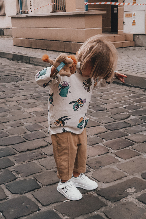 Detský športový športový suchý zips suchý zips čierny Santi