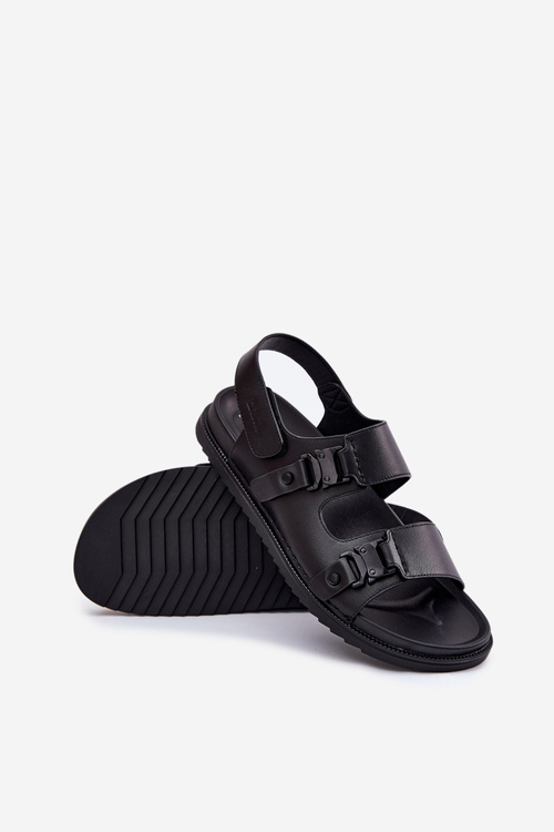 Pánské Kožené Sandály Big Star RR174086 Černé