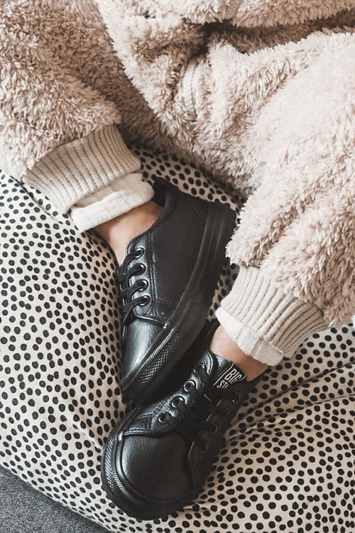 Kožené tenisky Big Star JJ374025 černé