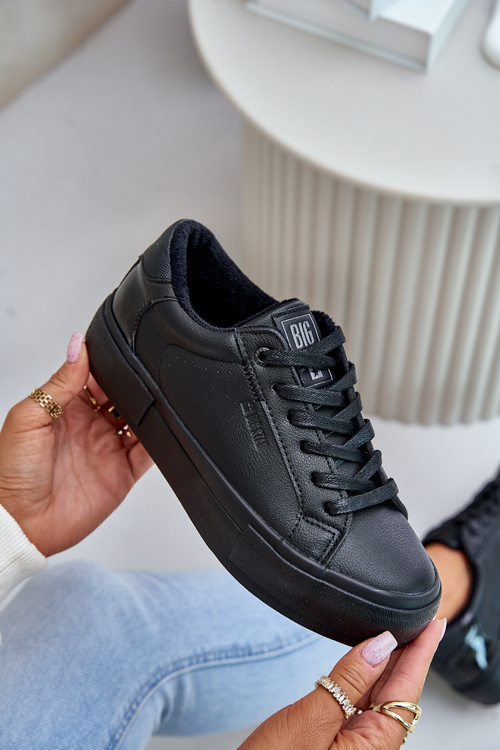 Zateplené dámské tenisky na platformě Big Star OO274A555 černé