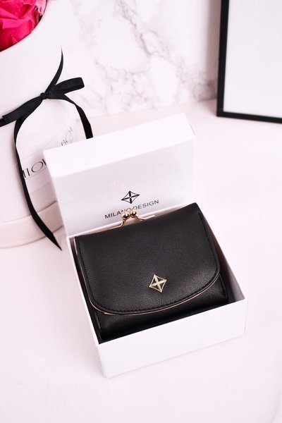 Malá dámska peňaženka pripevnená s Bigiel Milano Black