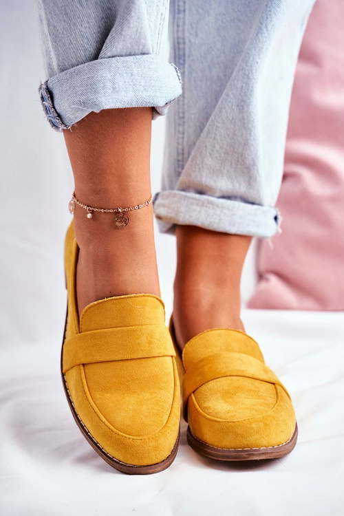 Žlté semišové topánky cintra