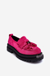 Suede Shoes, Moccasins, Dámska Ramvli Fuchsia