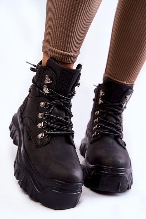 Dámské boty Memory Foam Big Star KK274368 Černé