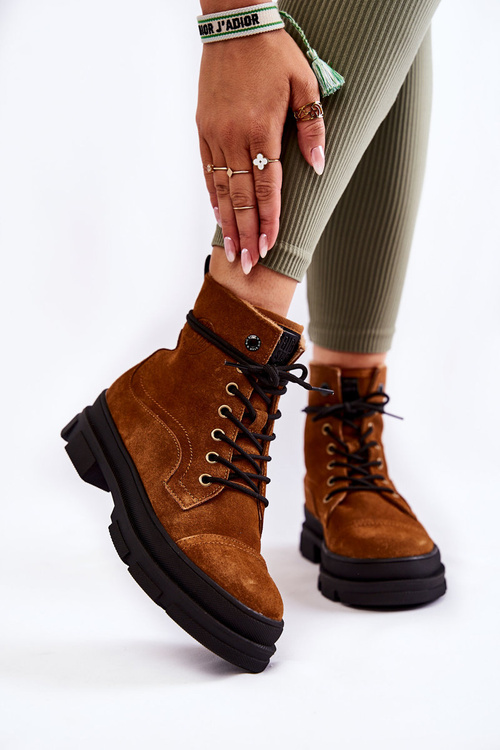 Sumere Izolované topánky veľká hviezda KK274524 Brown