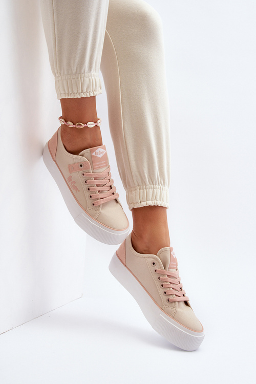 Dámské plátěné tenisky Lee Cooper LCW-24-31-2196 Beige