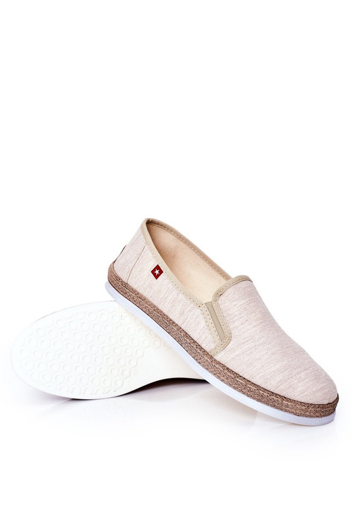 Pánske espadrilles veľká hviezda HH176001 béžová