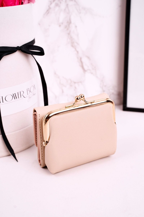 Malá Dámská Peněženka Se Zapínáním Na Háček MILANO Ecru