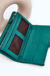 Dámska priestranná zelená peňaženka aenima