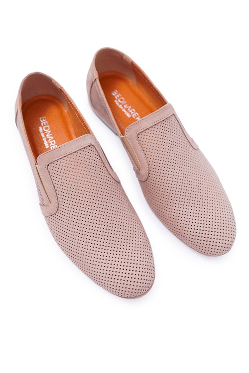 béžové Pánské Mokasíny Bednarek Munero