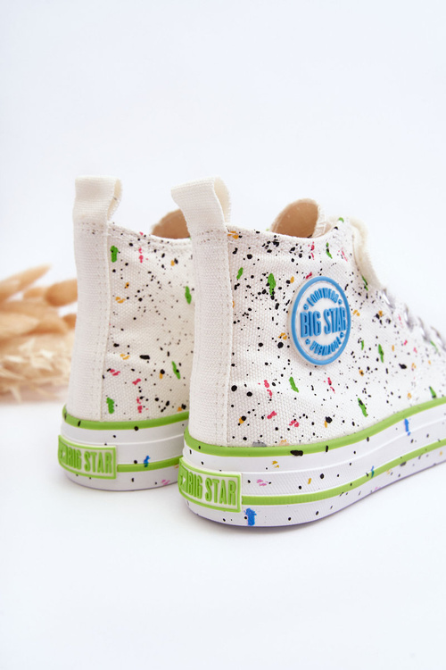 Dětské Vzorované Tenisky Big Star LL374049 Bílé