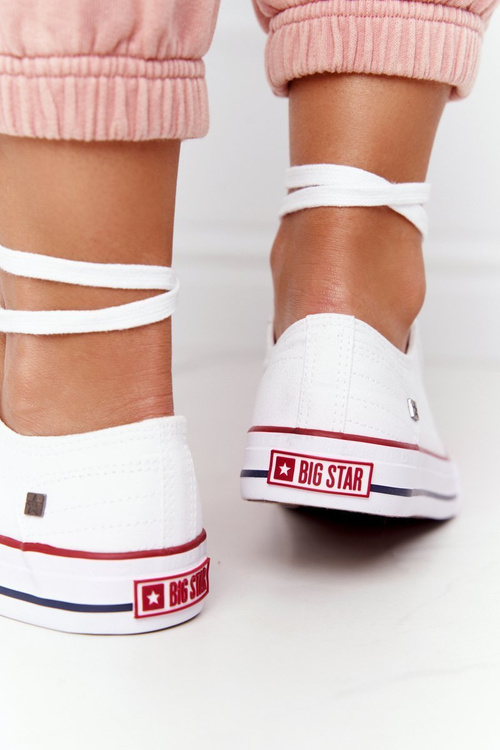 Dámske klasické nízko veľké hviezdy DD274336 Biele tenisky